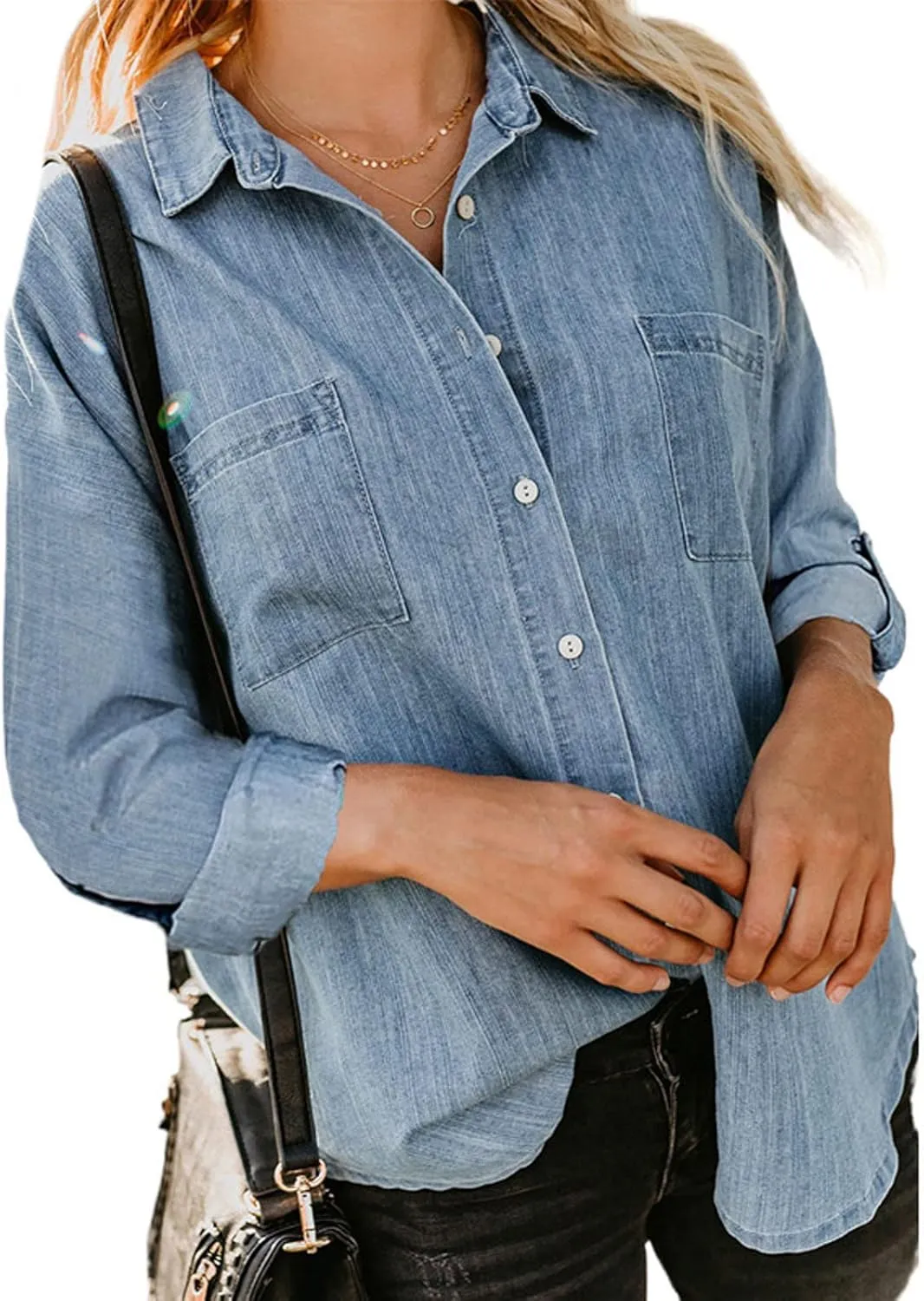 Plus Size Winter Coats for Women 2024 Casual Single Breasted Open Front Denim Tops Long Sleeve Jackets Outerwear
