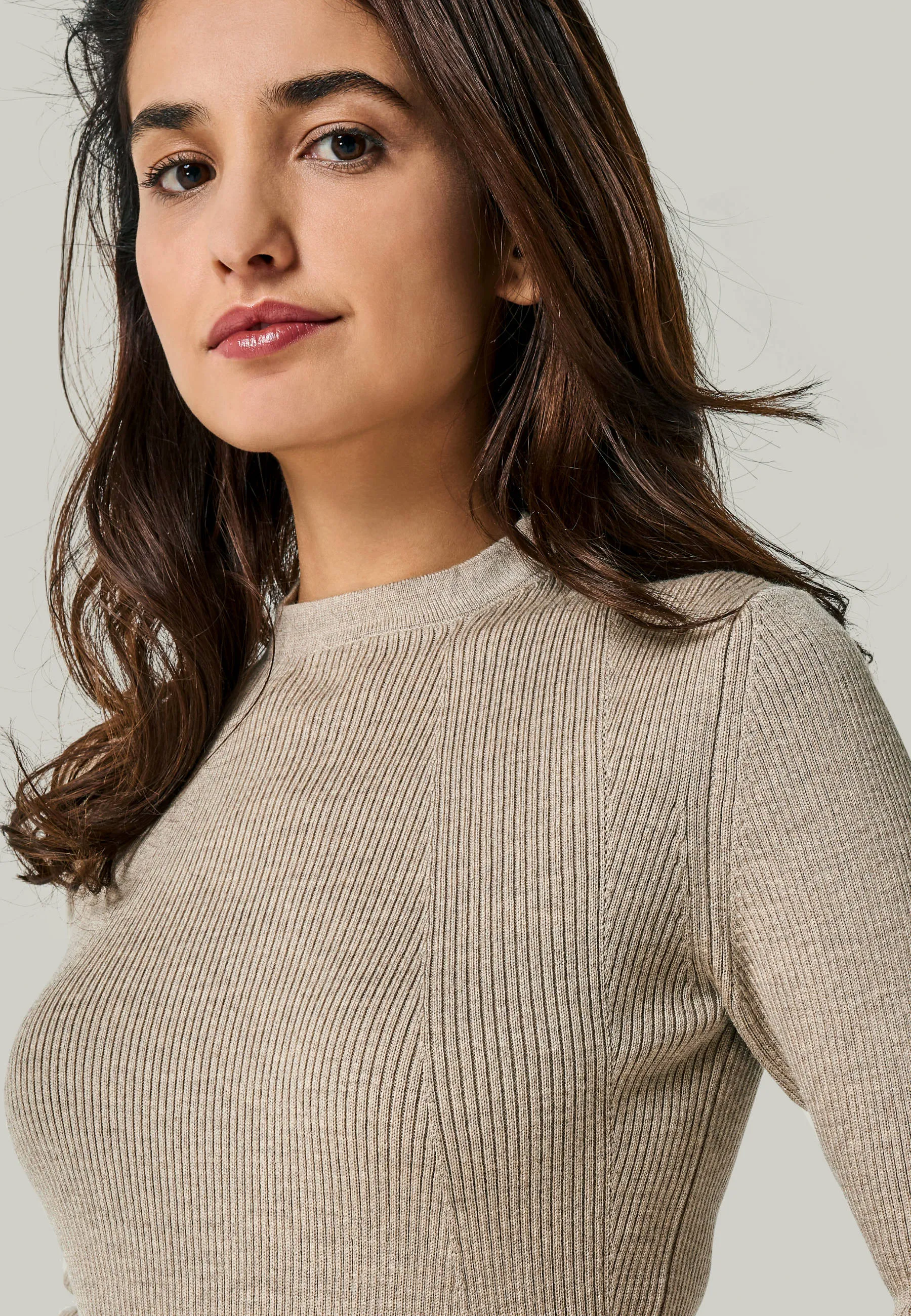 PULLOVER DARIA - Kurzarm Pullover mit Stehkragen