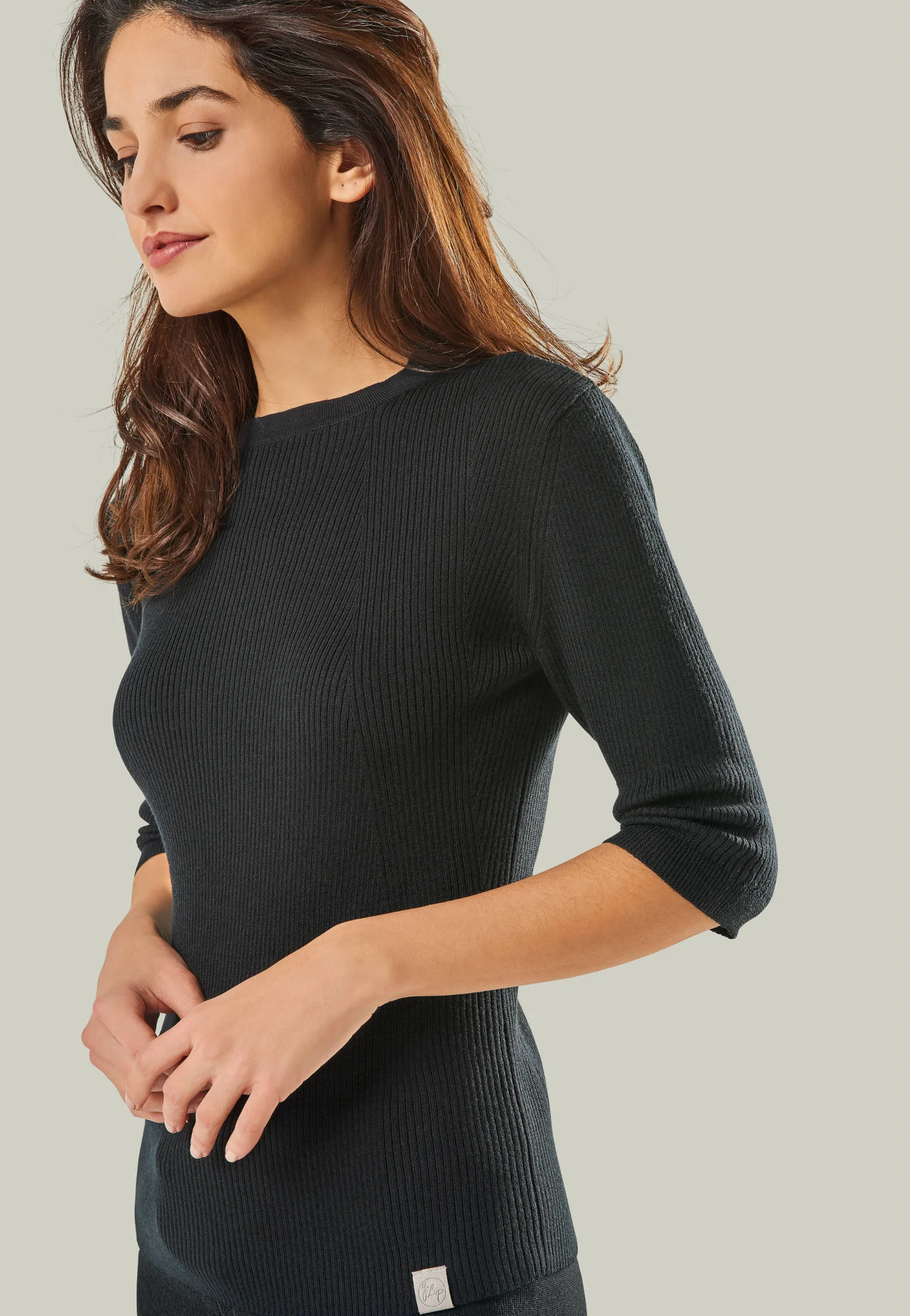 PULLOVER DARIA - Kurzarm Pullover mit Stehkragen