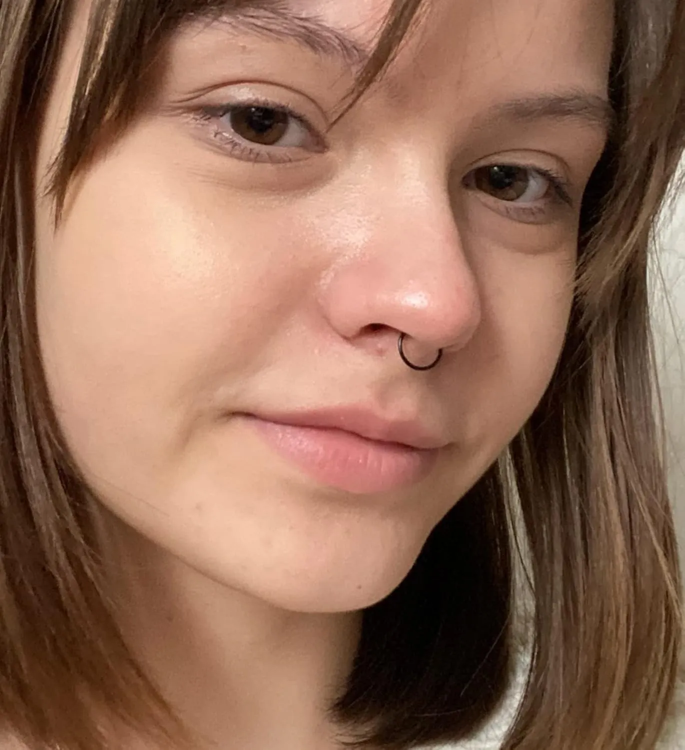 QWALIT Nose Rings - Double Hoop Nose Rings for Single Piercing