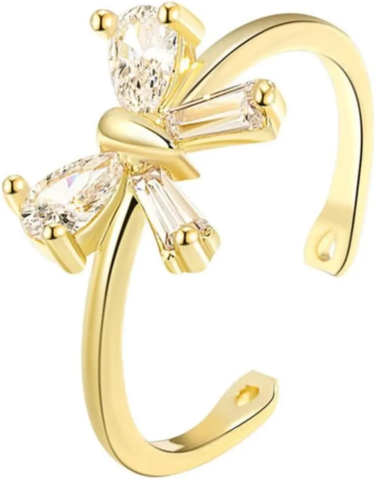 Rings for Women Sterling Silver 925 Silver Hollow Carved Crystal Stacking Rings Non Tarnish Trendy Dainty Gold Rings Gold Rings Set Cute Rings Pack Jewelry Gift for Women