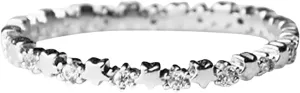 Rings for Women Sterling Silver Set Stackable Wedding Bands Rings Comfortable Lightweight Sparkling Crystal Statement Ring