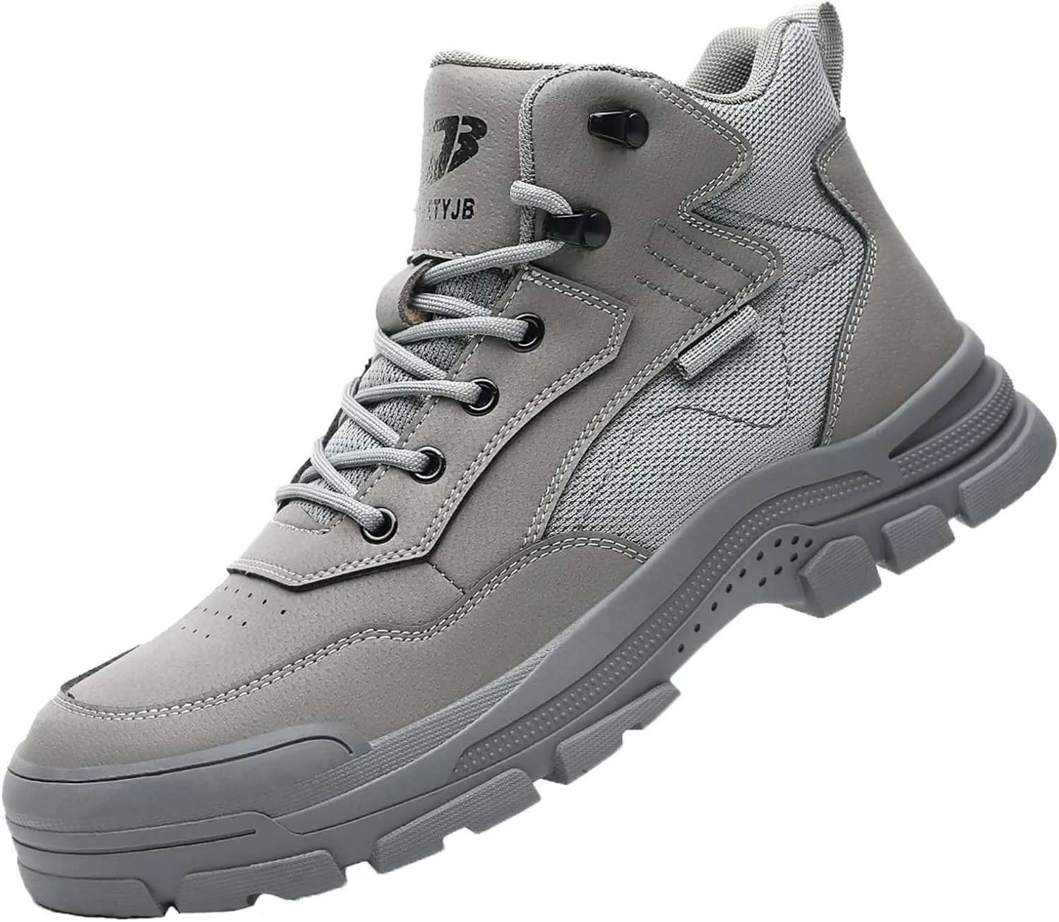 Safety Trainers Men Steel Toe Cap Trainers Work Construction Breathable Safety Shoes Non Slip Sneakers