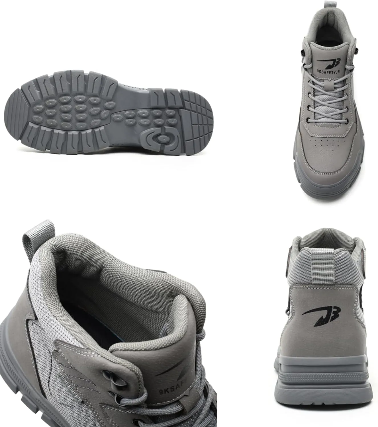 Safety Trainers Men Steel Toe Cap Trainers Work Construction Breathable Safety Shoes Non Slip Sneakers