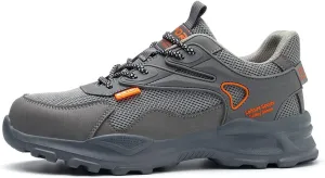Safety Trainers Men's Steel Toe Cap Trainers Lightweight Safety Shoes for Men Breathable Work Boots
