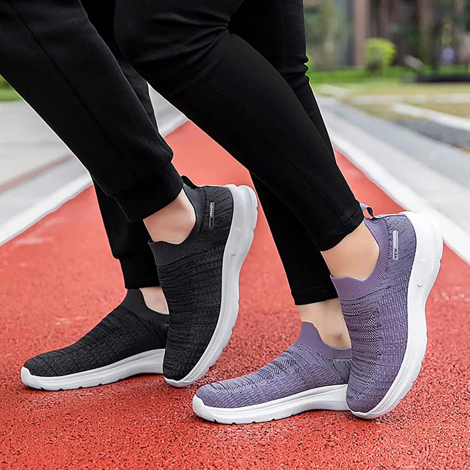 SBGMoSJ Bowling Shoes Women 8.5 Wide Black Slip On Tennis Shoes Woman Black Platform Sneakers for Women Fashion Casual Slip On Platform Sneakers for Women Women Walking Shoes Slip Ons