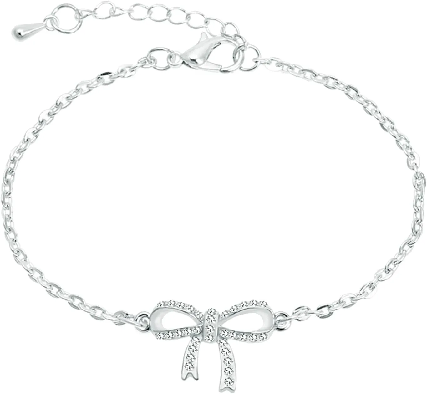 Silver Bracelet for Women Simple Adjustable Bangle Bracelets Dainty Gifts for Birthday Anniversary Christmas Thanksgiving Day