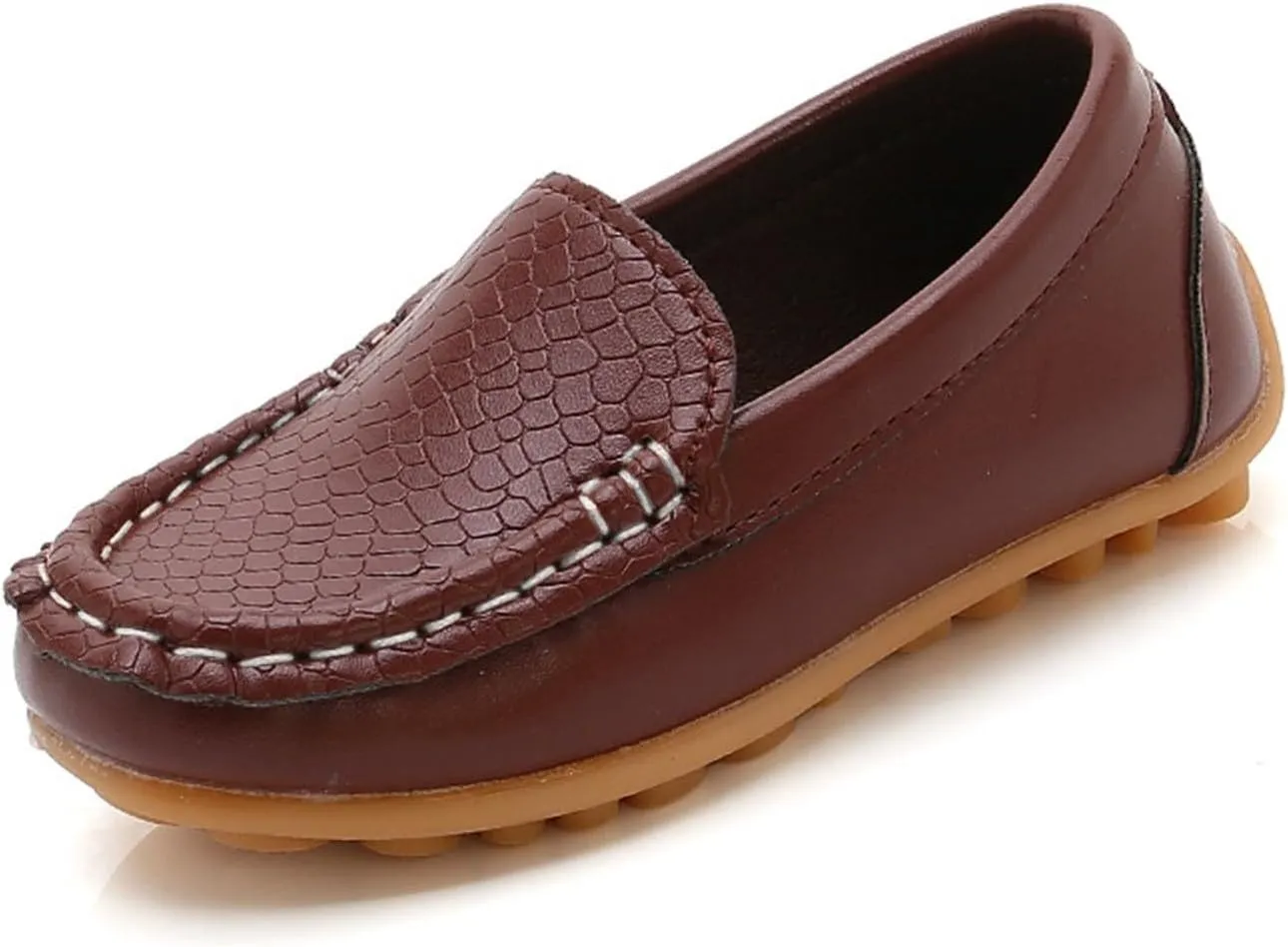 Sole Rubber Loafers Shoes for Kids Toddler Non Slip Leather Lightweight Ankle Sandals Casual Comfy Flat Sneakers