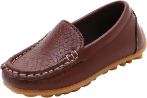 Sole Rubber Loafers Shoes for Kids Toddler Non Slip Leather Lightweight Ankle Sandals Casual Comfy Flat Sneakers