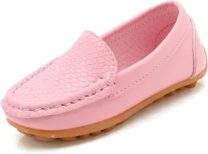 Sole Rubber Loafers Shoes for Kids Toddler Non Slip Leather Lightweight Ankle Sandals Casual Comfy Flat Sneakers