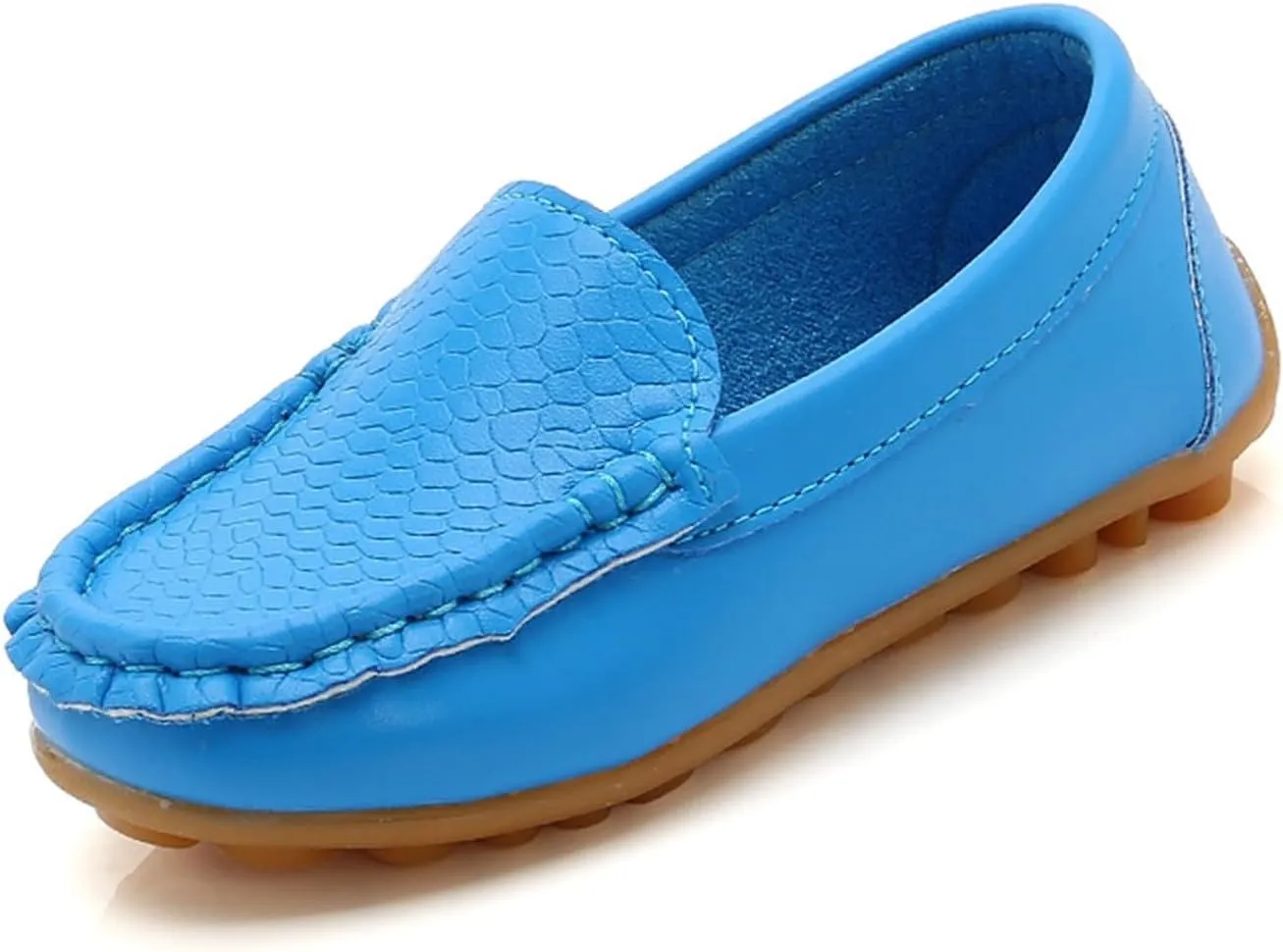Sole Rubber Loafers Shoes for Kids Toddler Non Slip Leather Lightweight Ankle Sandals Casual Comfy Flat Sneakers