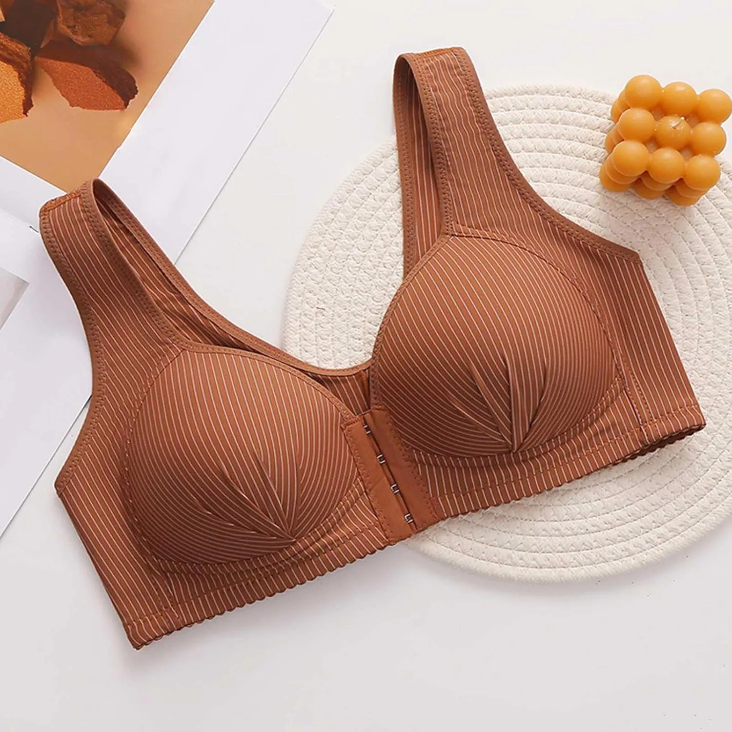 Sports Bra for Women Padded Lace Workout Fitness Bra Wireless Plus Size High Support Bra Bralette