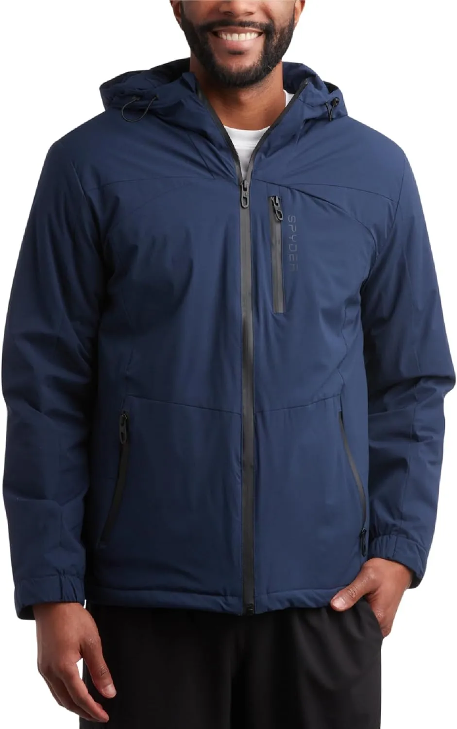 Spyder Men's Active Jacket - Lightweight Performance Insulated Water-Resistant Windbreaker Jacket for Men (Sizes: S-XL)