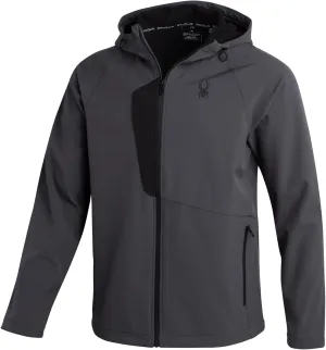 Spyder Men's Active Softshell Jacket - Polar Fleece-Lined Water Resistant Insulated Performance Hooded Jacket (Sizes: S-XL)