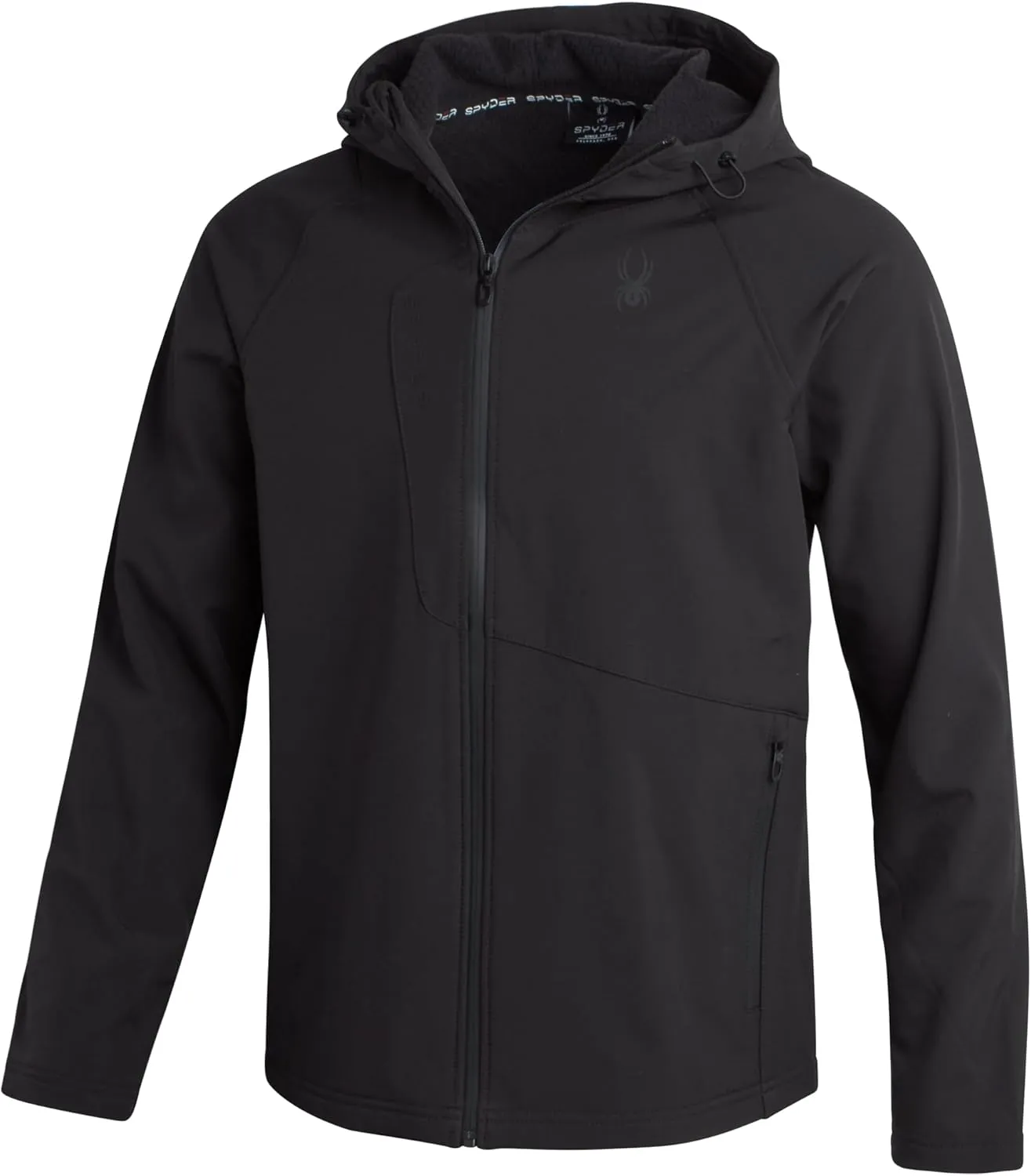Spyder Men's Active Softshell Jacket - Polar Fleece-Lined Water Resistant Insulated Performance Hooded Jacket (Sizes: S-XL)