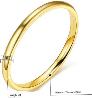 Stackable Band Knuckle Stacking Rings Set Dome Polished Surface Midi Ring Simple for Men Women Wedding Classic Jewelry