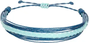 String Wave Bracelets for Women Handmade Colorful Waterproof Adjustable Braided Beach Bracelet Set for Women