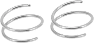 Stunning Silver Nose Ring Hoops Double Hoop Nose Jewelry for Women Comfortable