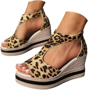 Summer Sandals For Women 2025,Women's Orthopedic High Heels Wedge Platform Wedges Womens Dress Sexy Open Toe Back Zipper Fish Mouth Shoes Closure Casual Suede Leather Beach Boho Sandal