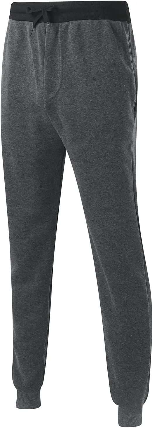 Tactical Pants for Men Elastic Waist Slim Fit Drawstring Sweatpants Casual Plus Size Workout Athletic Joggers with Pockets