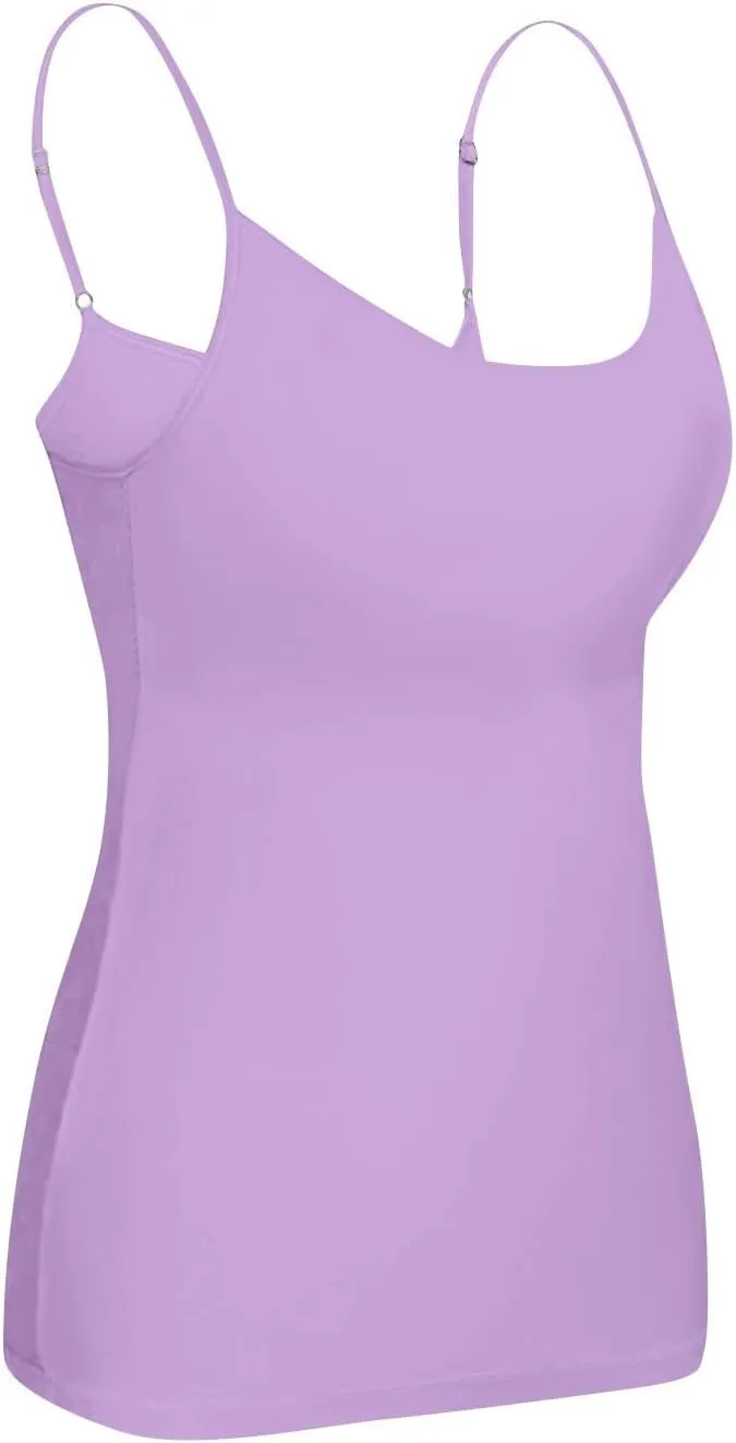 Tank Tops for Women 2025 Built in Bra Workout Yoga Gym Cami Square Neck Sleeveless Low Cut Corset Sexy Under Wear