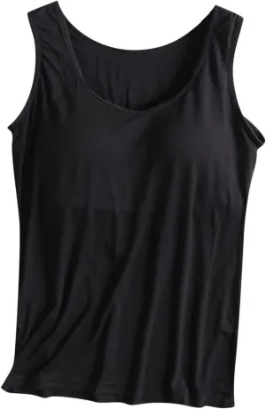 Tank Tops for Women with Built in Bras Loose Fit Sleeveless Stretchy Shirts Yoga Tank Tops Gym Clothes
