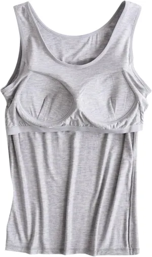 Tank Tops for Women with Built in Bras Loose Fit Sleeveless Stretchy Shirts Yoga Tank Tops Gym Clothes