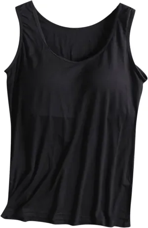 Tank Tops for Women with Built in Bras Loose Fit Sleeveless Stretchy Shirts Yoga Tank Tops Gym Clothes