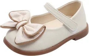 Toddler Flower Girl Dress Shoes Bows Mary Jane Ballet Flats Wedding Party Little Girls Low Mary Janes Shoes for Girls