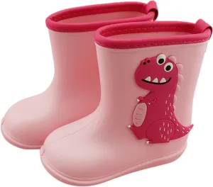 Toddler Rain Boots Kids Baby Cartoo Rubber Waterproo Rain Non-Slip Shoes Rain Boots Unisex-Child Outdoor Rain Boots