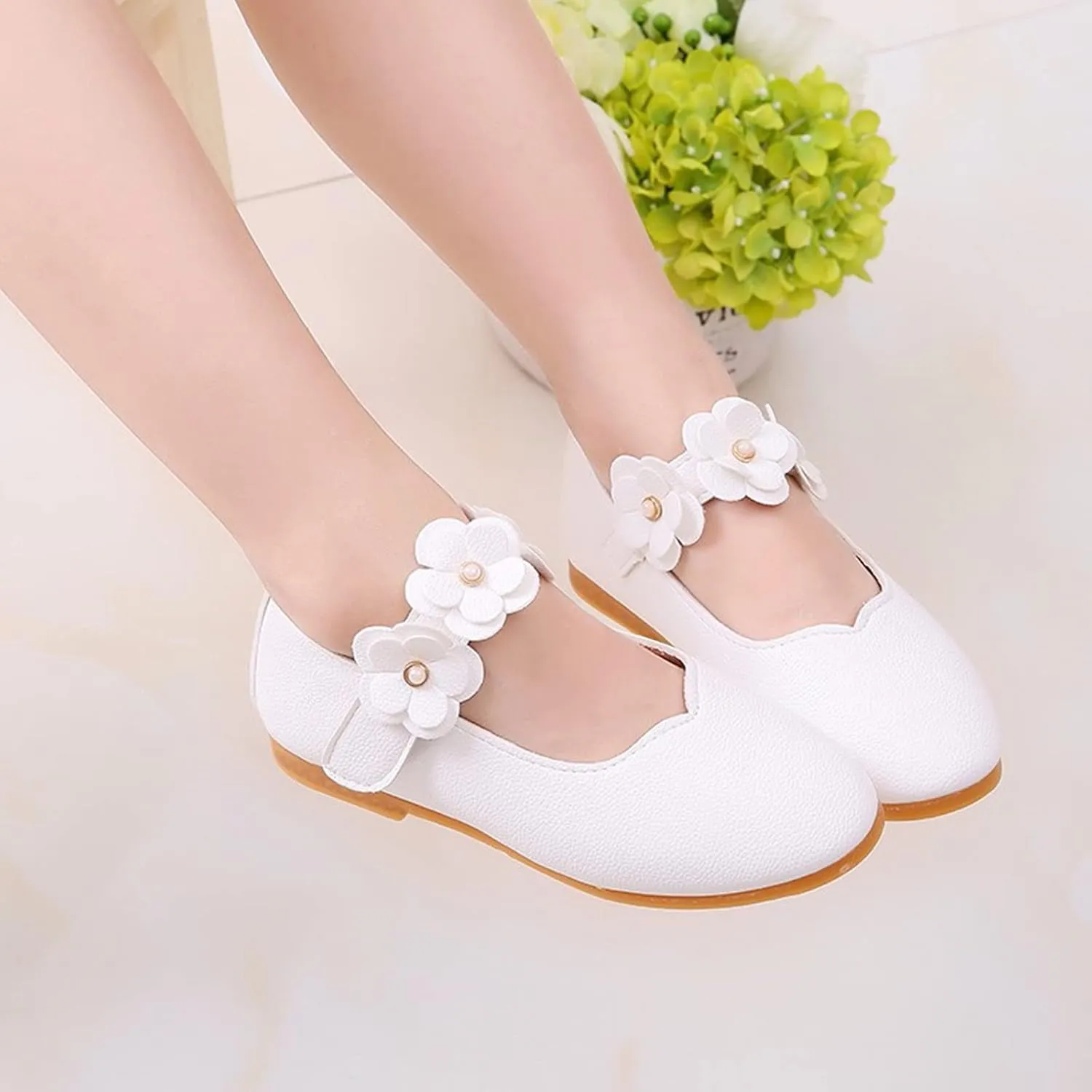 Toddler/ittle Kids Girl's ngela Dress Mary Jane Ballet lats Flower Girls' Wedding Party Ballerina Dance Shoes