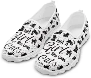 Trainers for Women Slip On Loafers Walking Running Shoes Mesh Low Top Sneakers Lightweight Athletic Trainers
