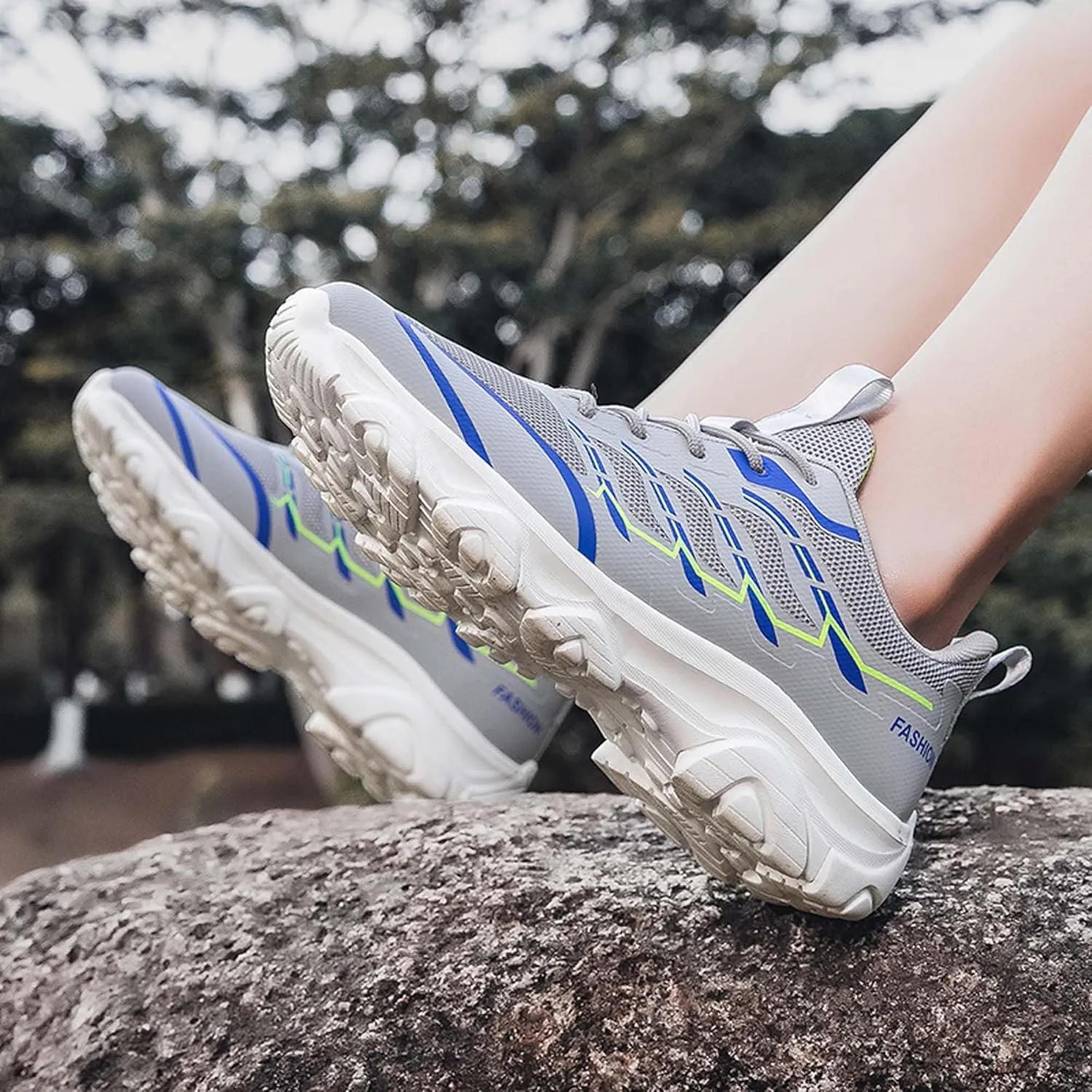 Unisex Mid Top Mountaineering Shoes Men's Shoes Women's Shoes Damping Stable Hiking Shoes Non Slip Wear-Resistant Climbing Shoes
