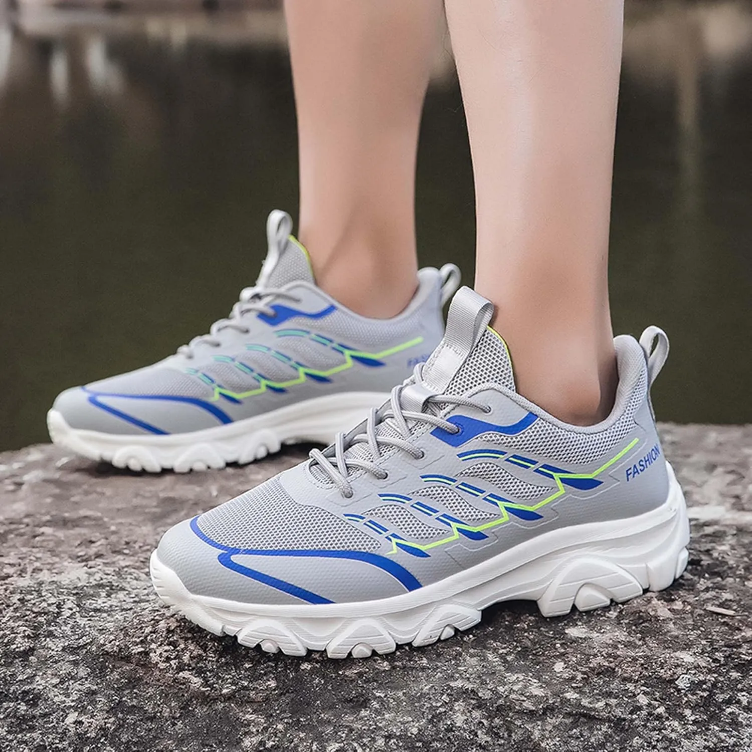 Unisex Mid Top Mountaineering Shoes Men's Shoes Women's Shoes Damping Stable Hiking Shoes Non Slip Wear-Resistant Climbing Shoes