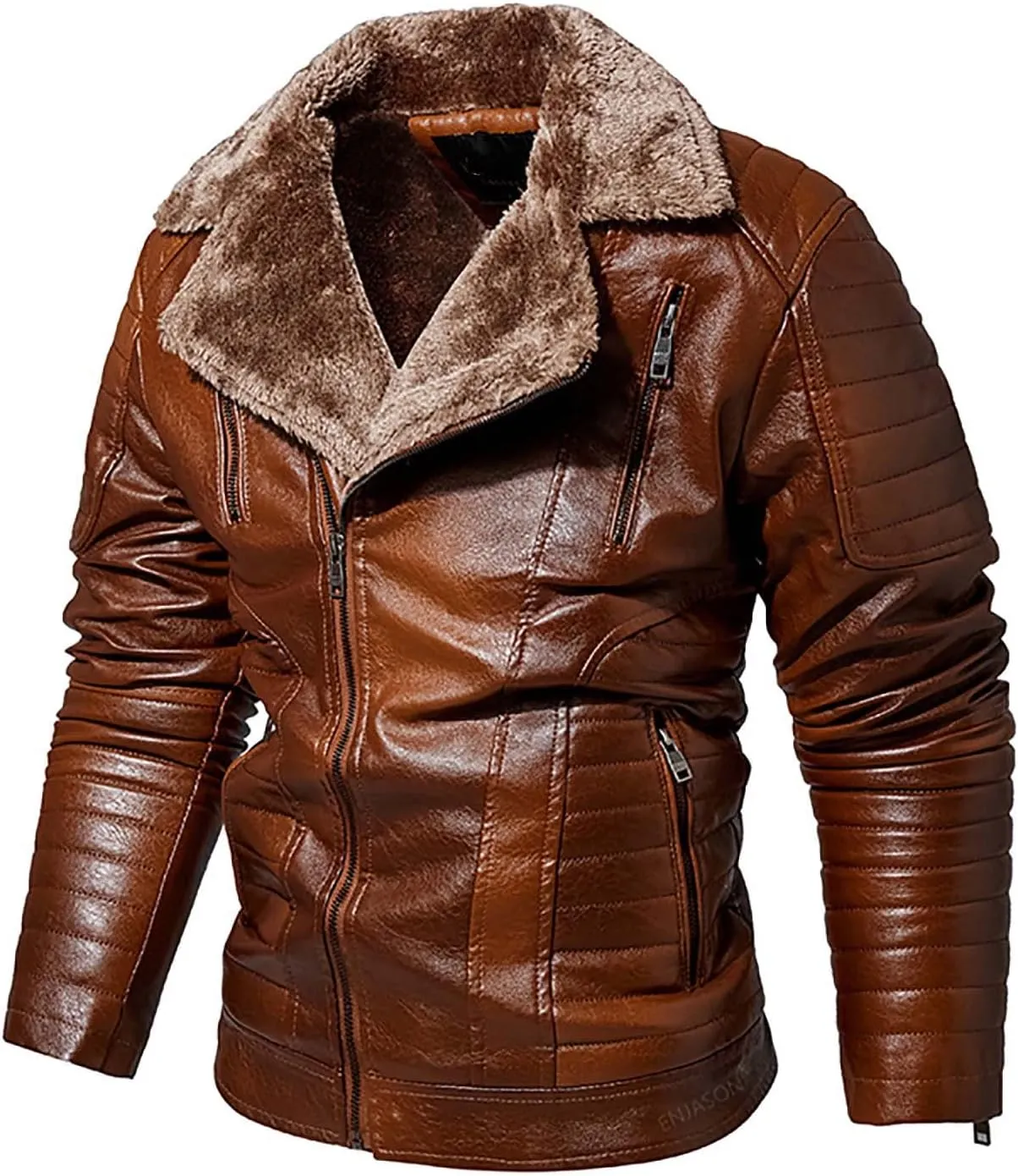 usnsm Bomber Jacket Men Leather,B3 Bomber Sheepskin Shearling Leather Jacket Aviator Fighter Pilots Winter Fur Jacket
