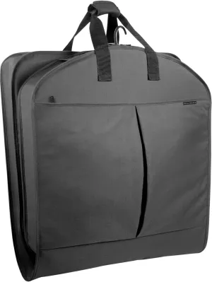 WallyBags 45 Deluxe Extra Capacity Travel Garment Bag with two accessory pockets