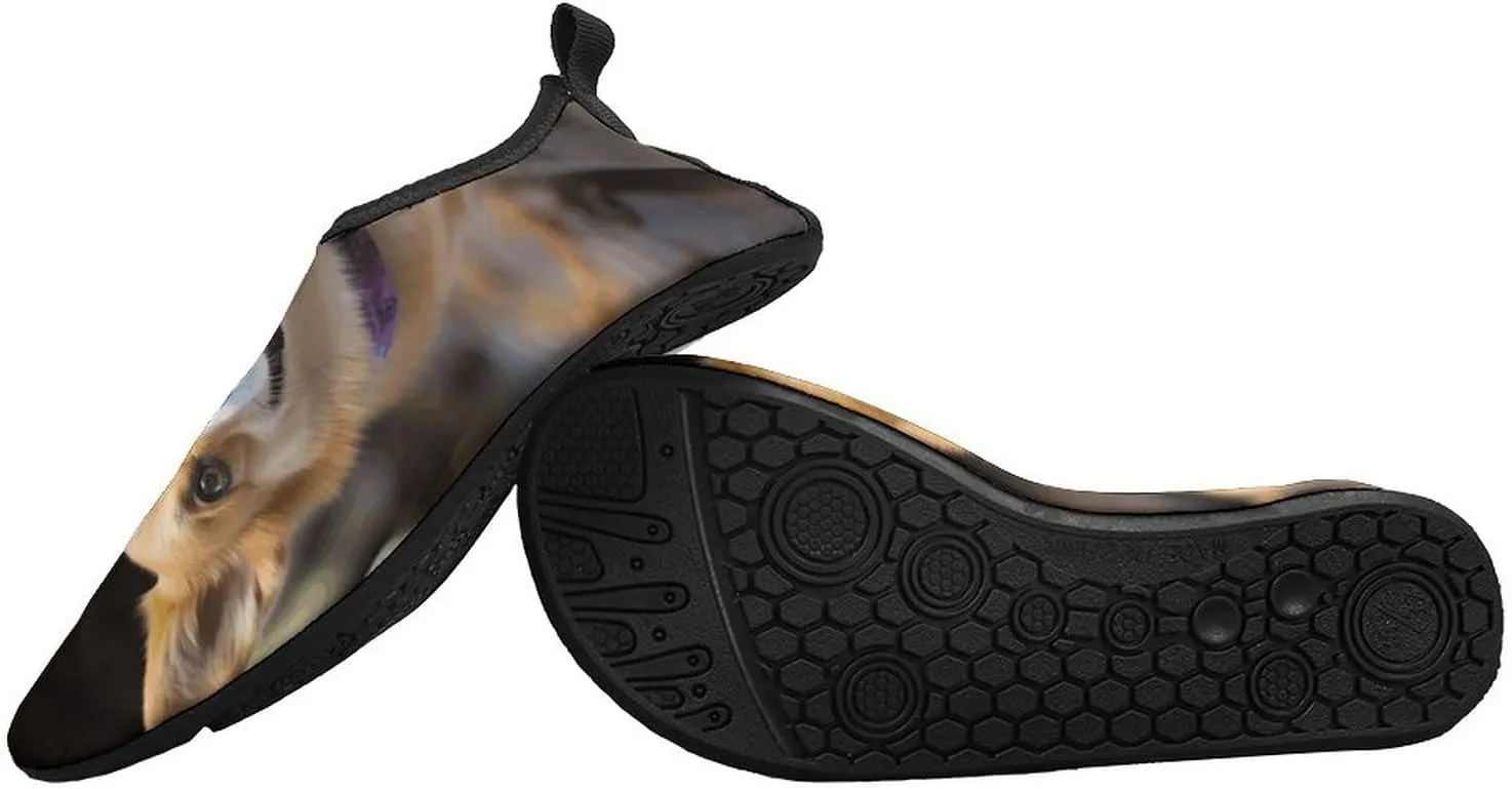 Water Shoes for Women Men Swim Beach Shoes Quick Dry Barefoot Aqua Shoes Dog Corgi Sport Shoes Hiking Shoes