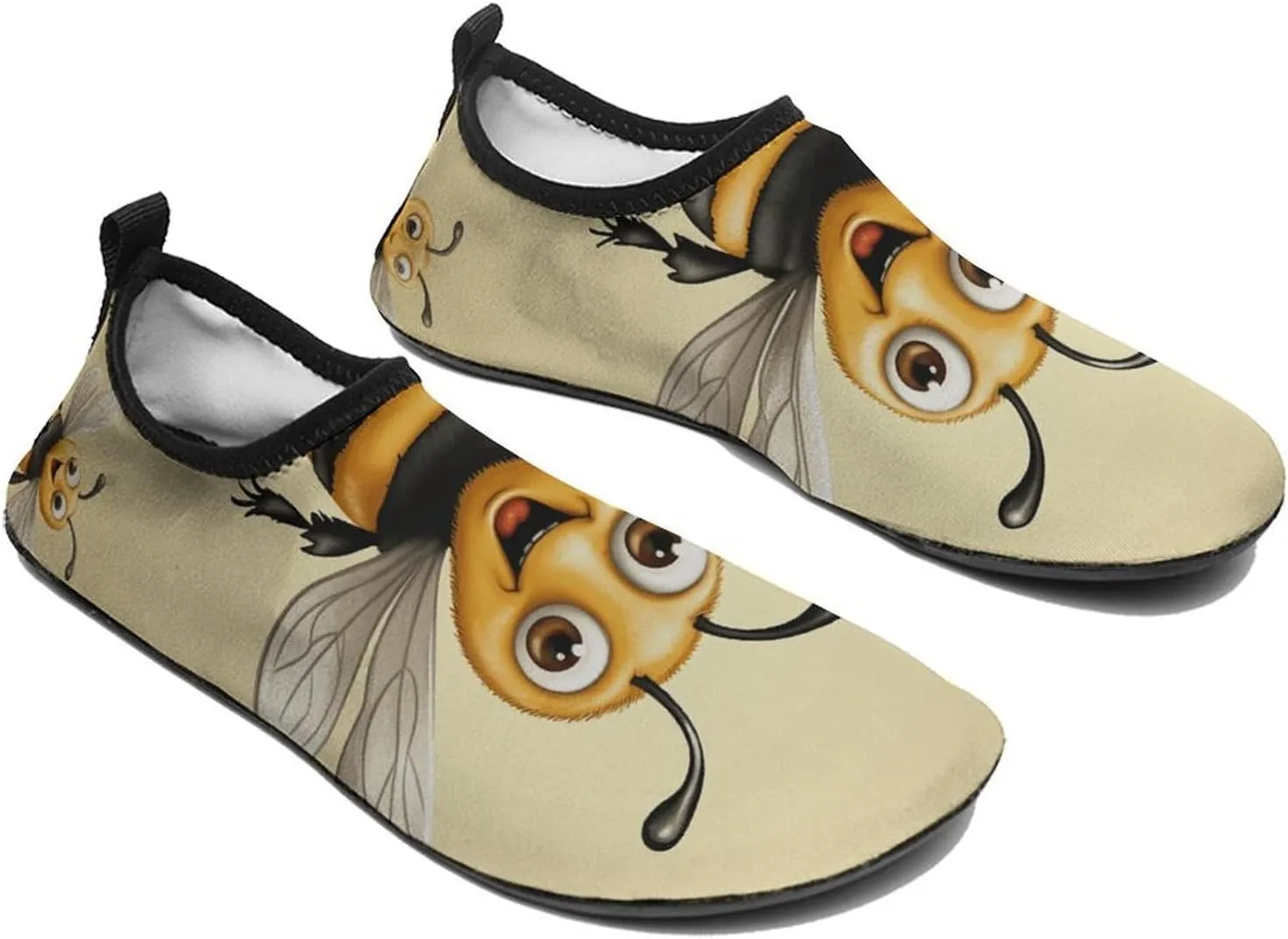 Water Shoes for Women Men Swim Beach Shoes Quick Dry Barefoot Aqua Shoes Honey Bee Sport Shoes Hiking Shoes