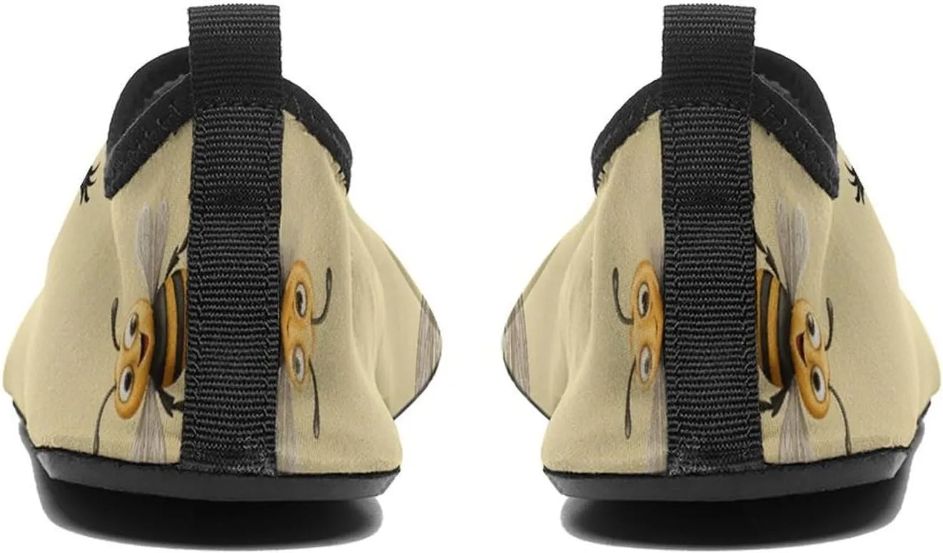 Water Shoes for Women Men Swim Beach Shoes Quick Dry Barefoot Aqua Shoes Honey Bee Sport Shoes Hiking Shoes