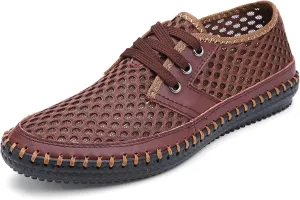 Water Shoes Men's Hiking Shoes Breathable Quick Drying Beach Shoes Travel Camping Adventure Off-Road Sneakers Non-Slip Barefoot Water Sneakers Lightweight Walking Sandals