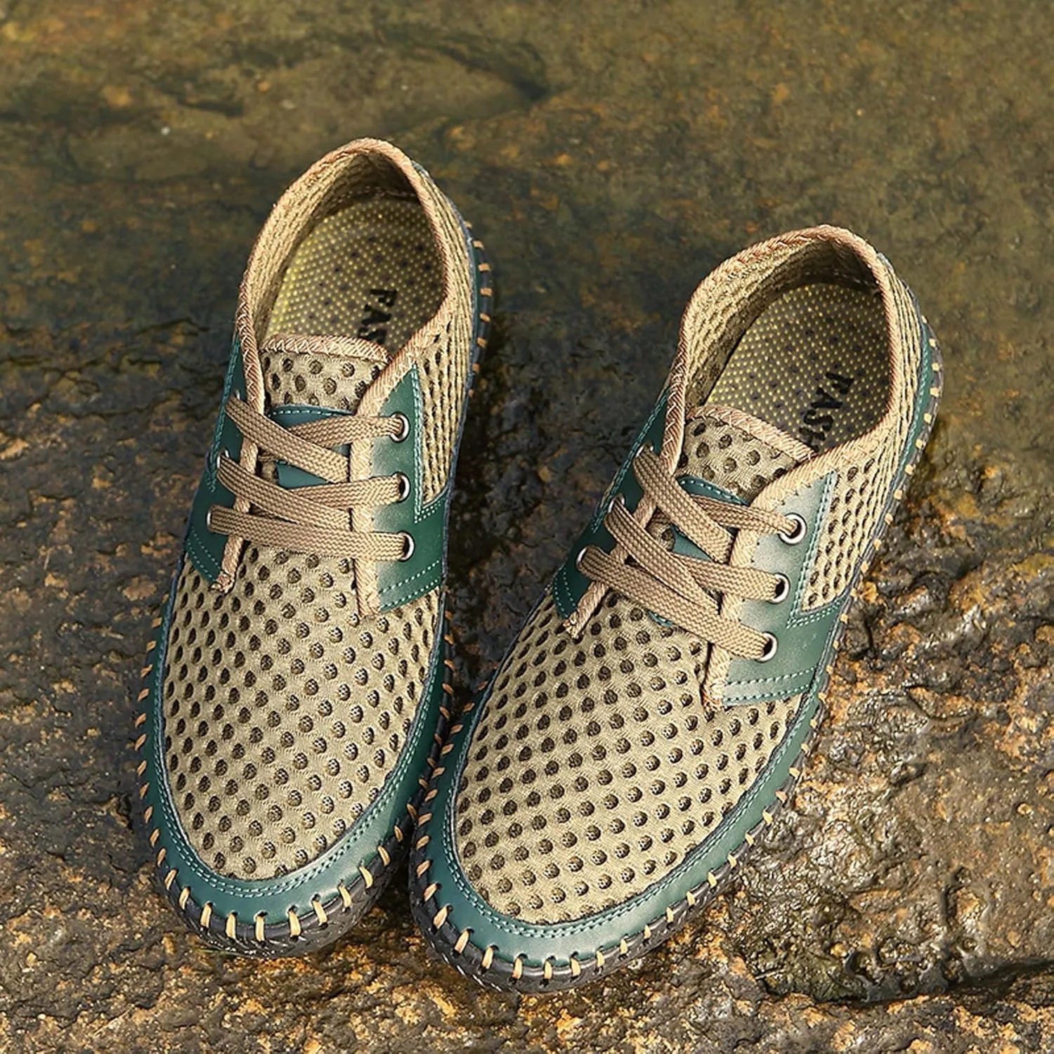 Water Shoes Men's Hiking Shoes Breathable Quick Drying Beach Shoes Travel Camping Adventure Off-Road Sneakers Non-Slip Barefoot Water Sneakers Lightweight Walking Sandals