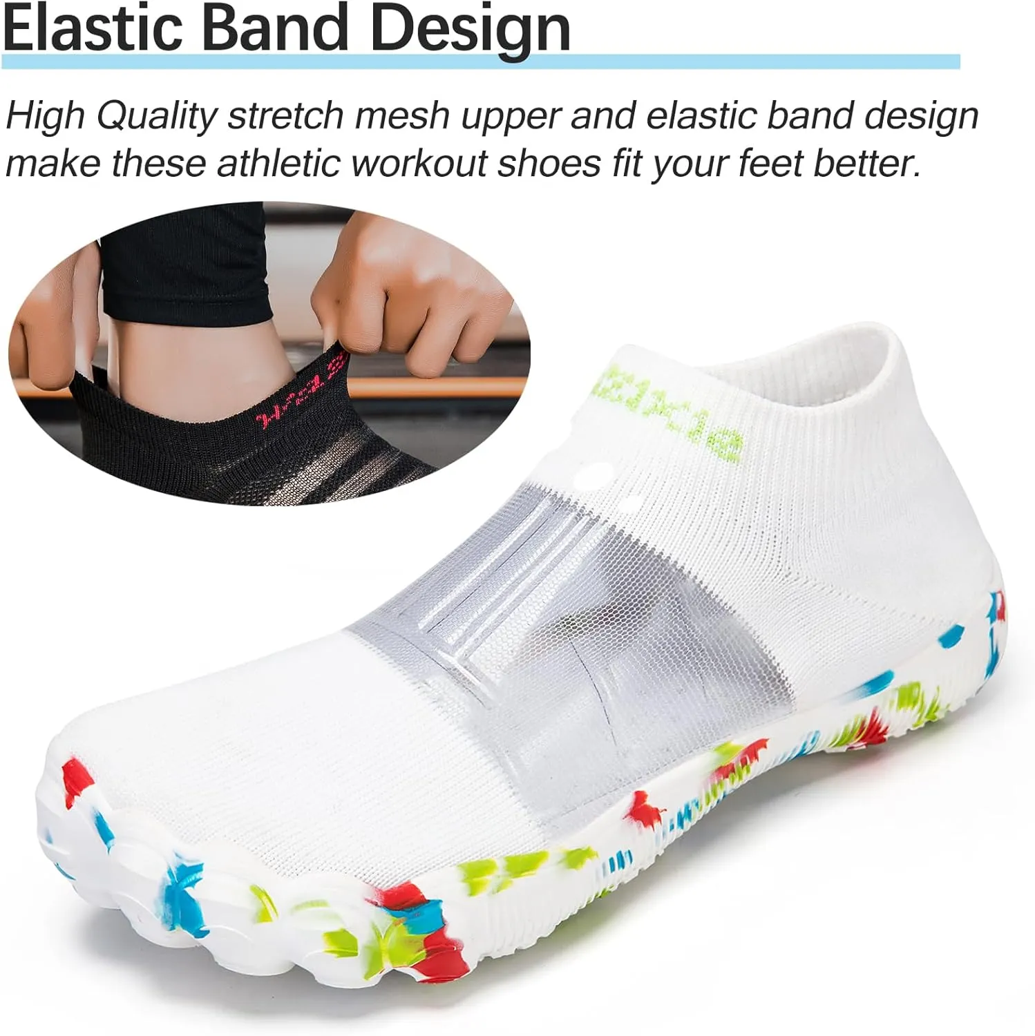 Water Shoes Women Barefoot Athletic Workout Gym Footwear Beach Swim Sneakers Quick Drying Boat Aqua Shoes for Water Sport Diving Sailing Travel Fishing
