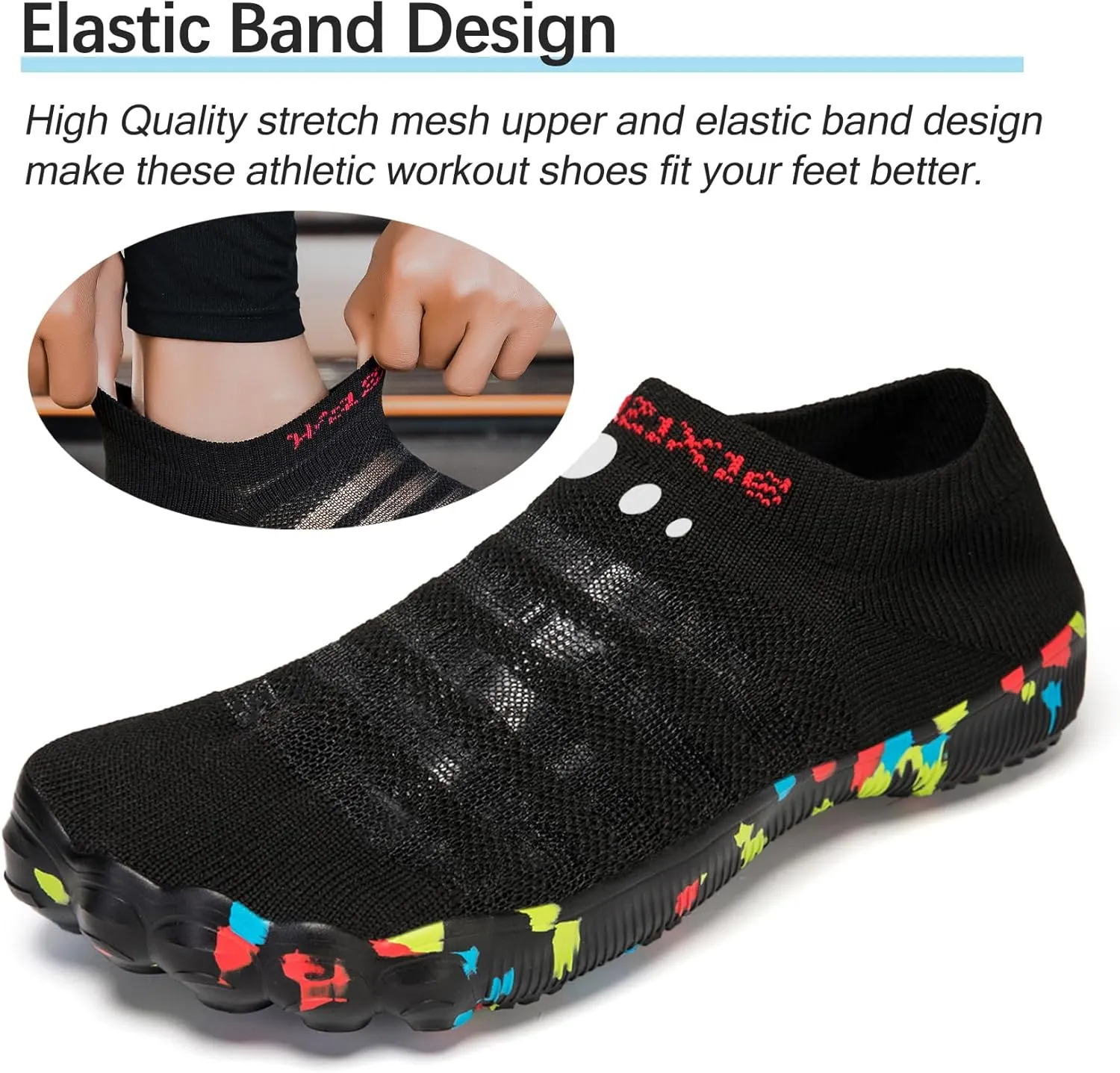 Water Shoes Women Barefoot Athletic Workout Gym Footwear Beach Swim Sneakers Quick Drying Boat Aqua Shoes for Water Sport Diving Sailing Travel Fishing