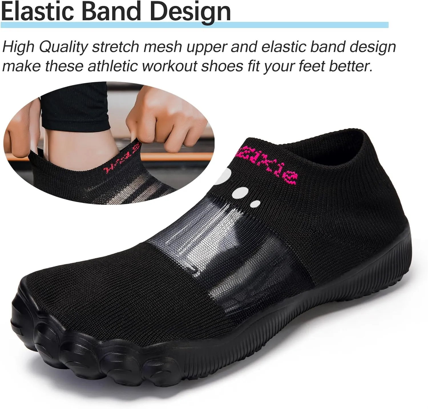 Water Shoes Women Barefoot Athletic Workout Gym Footwear Beach Swim Sneakers Quick Drying Boat Aqua Shoes for Water Sport Diving Sailing Travel Fishing