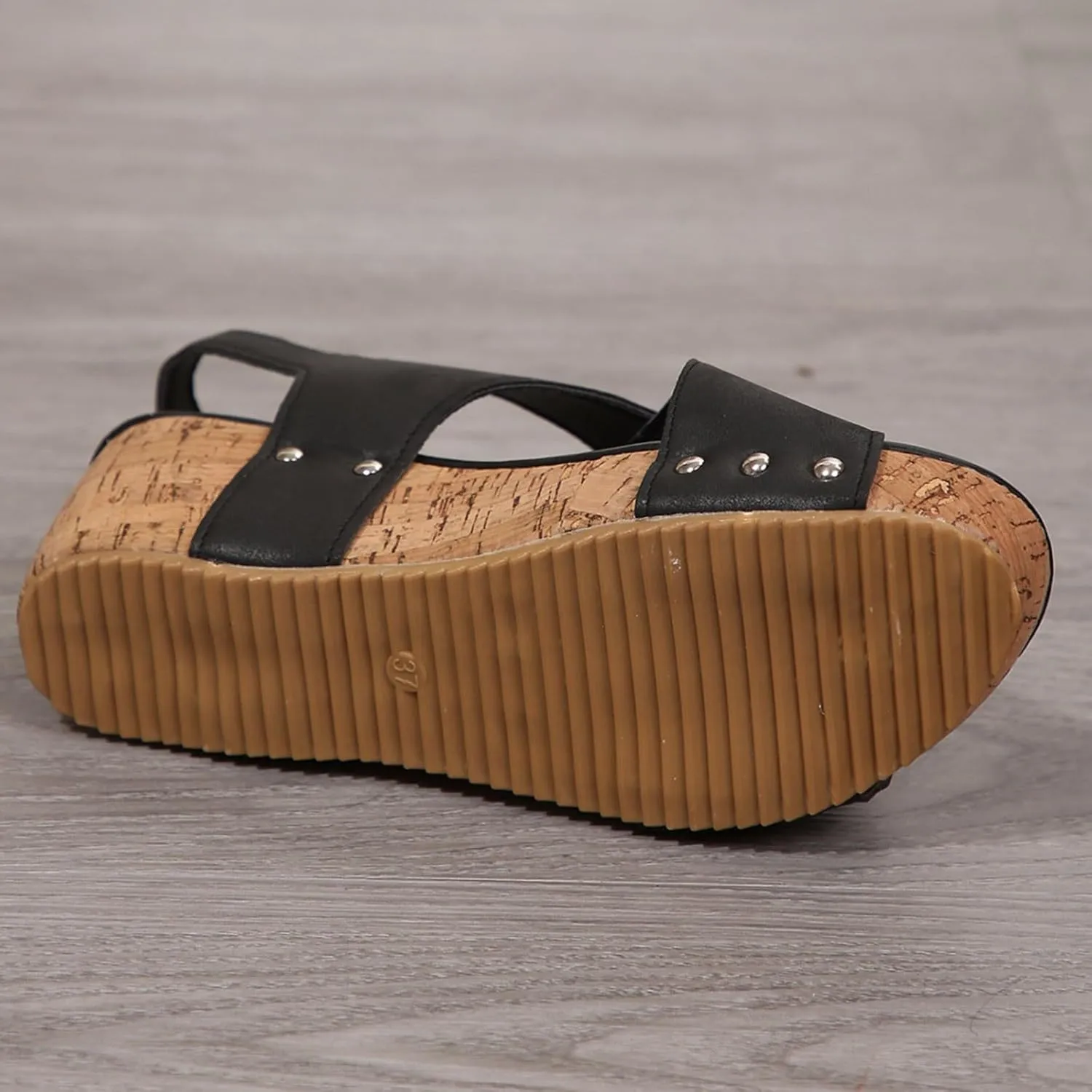 Wedges & Platform Slides,Womens Comfy Wedge Orthopedic Sandals Summer Cork Casual Strap Fish Mouth Comfortable Strappy Casual Shoes Non Slip-on Open Toe Thick Sole Leather Slingback Sandal