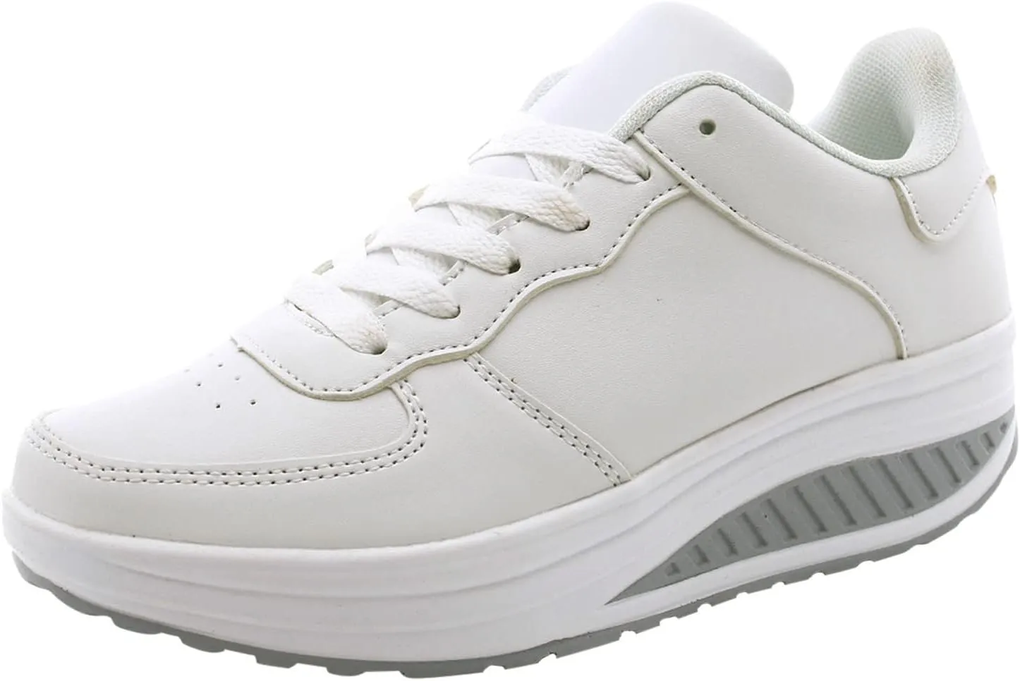 White Wide Width Casual Sneakers Women Cute Black Shoes for Women Womens Casual Shoes Slip On Loafers Silver Wedge Sneakers for Women Dressy Zapatos De Mujer CModos Bajos para Fiesta Cerrados