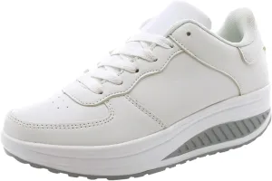 White Wide Width Casual Sneakers Women Cute Black Shoes for Women Womens Casual Shoes Slip On Loafers Silver Wedge Sneakers for Women Dressy Zapatos De Mujer CModos Bajos para Fiesta Cerrados