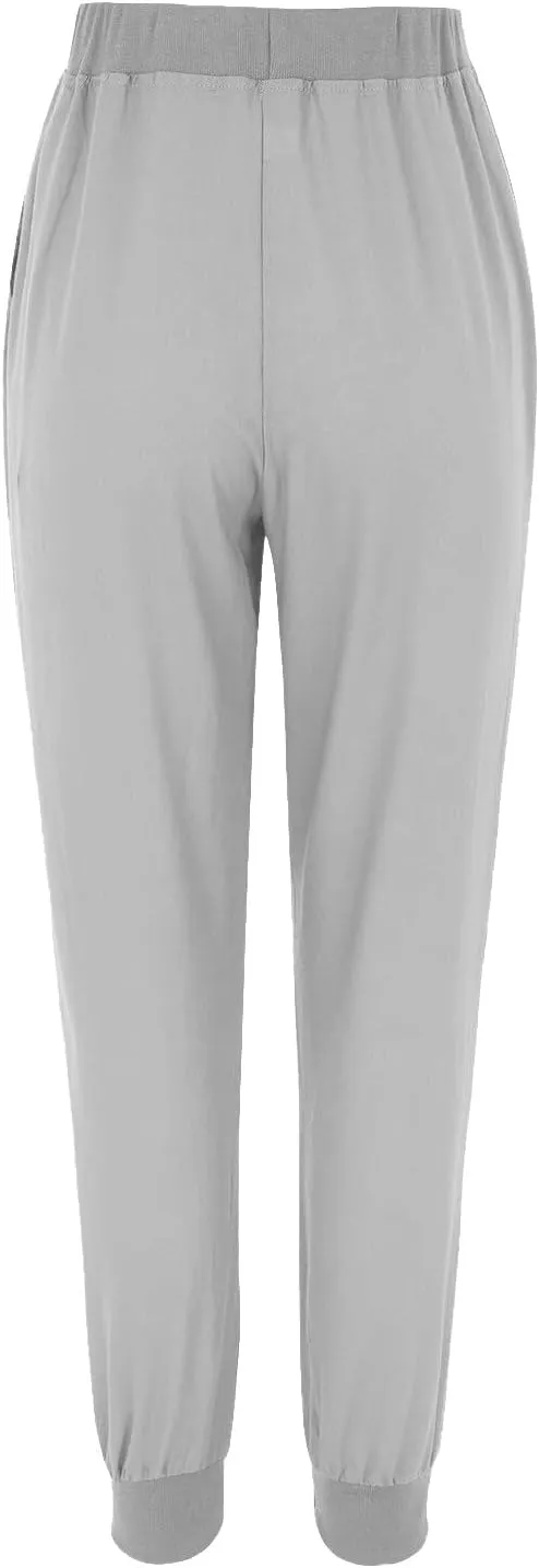 Wide Leg Summer Pants Women 2024 Petite High Waist Pants Pull On Cropped Tapered Linen Drawstring Trouser Pocketed