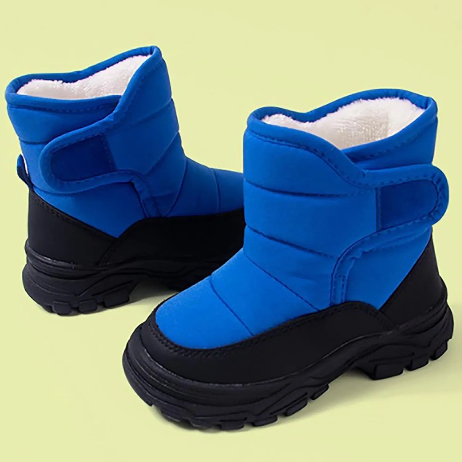 Winter Ankle Boots for Kids Boys Anti Slip Fleece Warm Comfort Lined Casual Outdoor Sports Shoes Thick Snow Boots