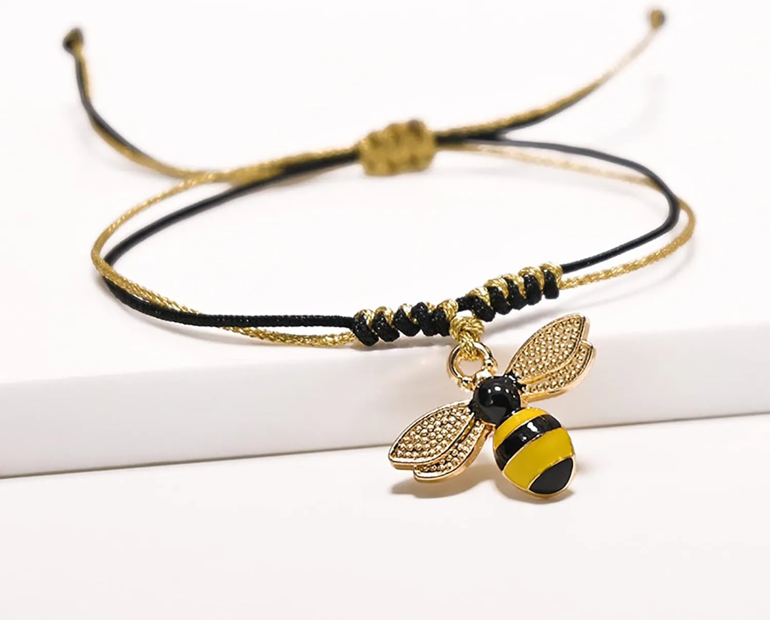 Wish Bracelet Positivity Gift Friendship Bracelet Bumble Bee Bracelet Jewelry for Bee Lover